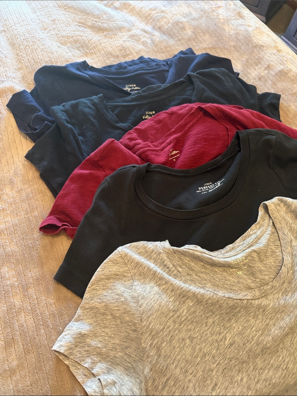 JCrew Bundle Women’s Cotton Crew Neck T Shirts XS